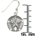 thumbnail image 2 of Jewelry Trends Sterling Silver Sand Dollar Star Dangle Earrings, 2 of 3