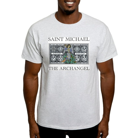 CafePress - Saint Michael Ash Grey T Shirt - Men's Classic Graphic T-Shirt