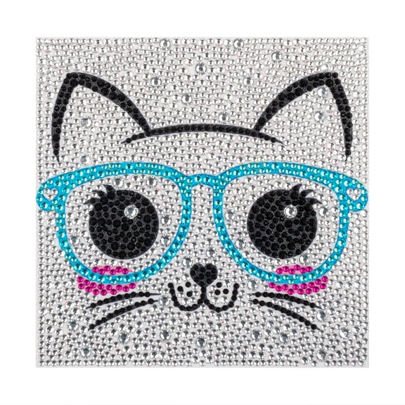 Diamond Painting Kit, Cat 5D Diamond Painting Starter Set, Easy and Fun DIY Craft Kit, Perfect for Beginners' Creative Art Activities 7.09 x 7.09 in