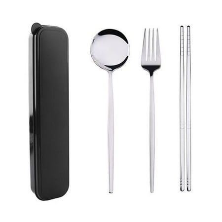 

AkoaDa Spoon and Fork Chopsticks Three-piece Portable Cutlery Kitchen Convenient