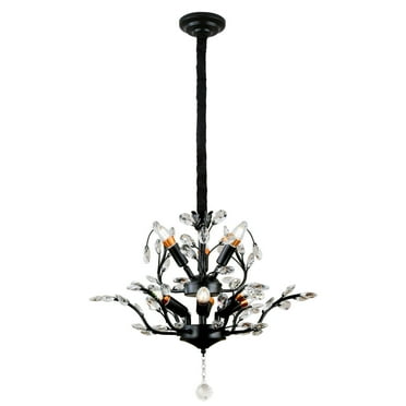 9 Lights Crystal Chandelier Light Branches Ceiling Pendant Lamp Vintage Fixture