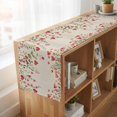 thumbnail image 6 of Table Runners 72 Inches Long Dress Scarves, Valentine's Day Farmhouse Kitchen Table Runner, Coffee Tablerunners, Watercolor Love Flowers Leaves Plants Beige 16x72 Inch, 6 of 9