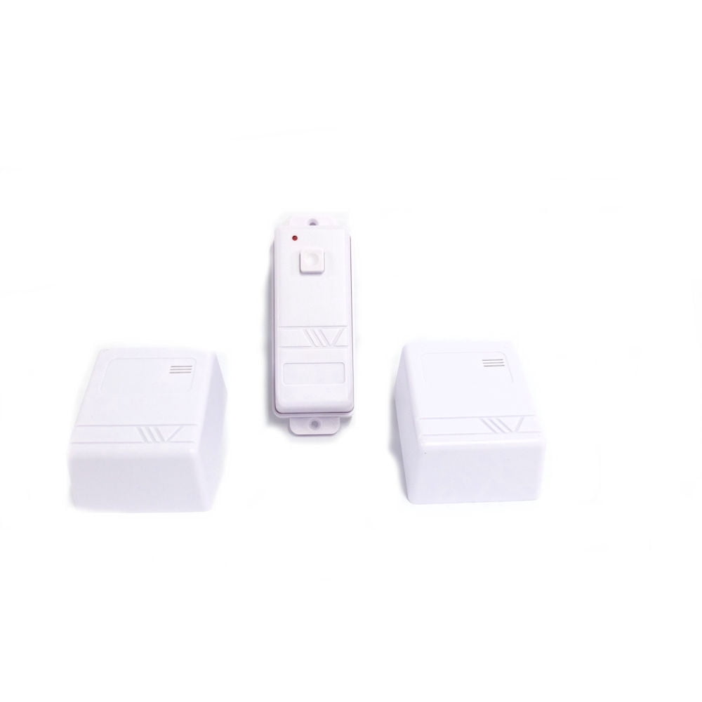 Wireless Doorbell Set with 2 Receivers in White