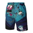 thumbnail image 5 of Invader Zim Men's Beach Shorts Swim Trunks Casual Quick Dry Board Shorts Swimwear with Mesh Lined and Pockets, 5 of 8