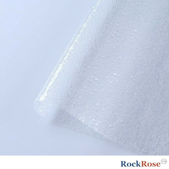 Rockrose Raindrop Privacy Window Film - Decorative Window Film for Homes or Offices - Window Film for Block 98% Harmful UV and 85% Infrared Rays - Static Cling Film - Size 17.7" X 78.7"