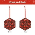 thumbnail image 2 of Pofeuu Tomatoes And Chili Print Christmas Decorations Christmas Ornaments Round Acrylic Flat Hanging Pendant Xmas Hanging Decoration-Hexagon, 2 of 7