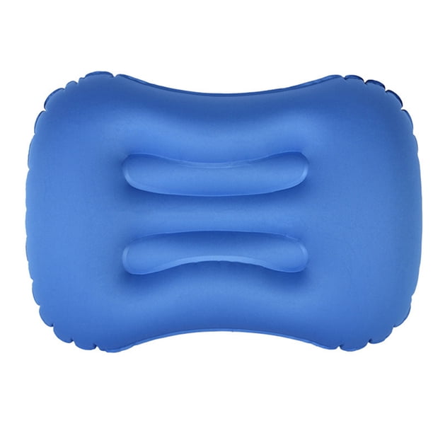 Almohada para Acampar FLhrweasw Ultraligera Inflable Azul Real