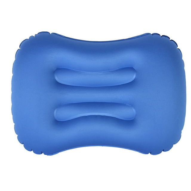 Almohada Inflable Camping Ultraligero Al Aire Libre Cojín de Cintura (Royal) Azul