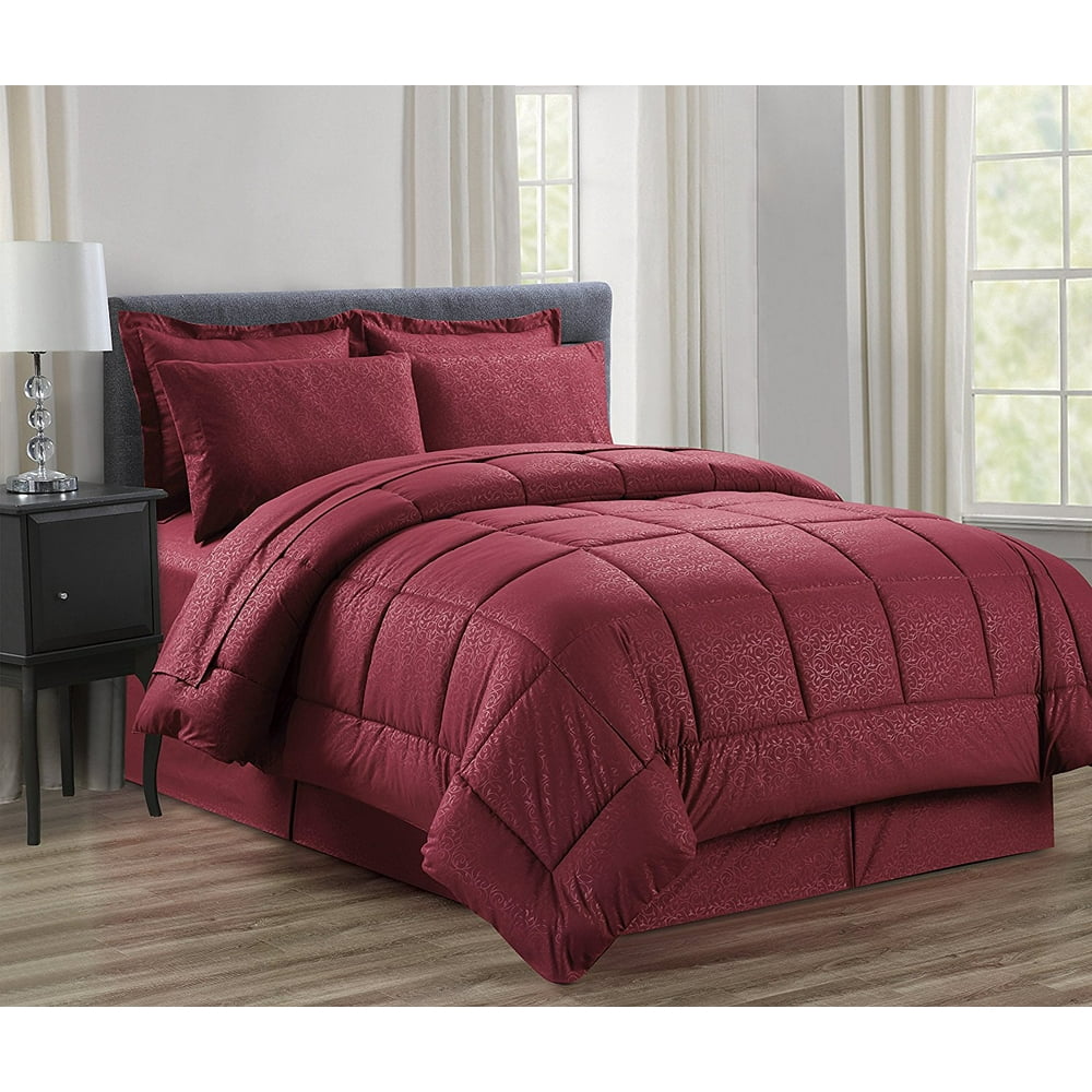 Silky Soft BedinaBag 8Piece Comforter Set HypoAllergenic Full
