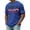 Blue, variant on 4th of July Men's T-Shirt American Flag Patriotic Tee Independence Day Short Sleeve Tee Top