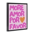 thumbnail image 3 of Stupell Industries Contemporary More Amor with Heart Black Floating Frame Canvas Art, 25 x 31, by House of Lulu, 3 of 8