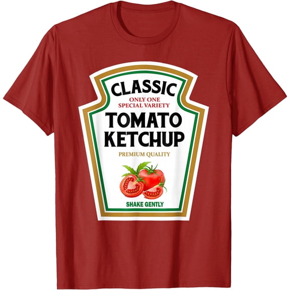 Red Ketchup DIY Halloween Costume Matching Group Mustard T-Shirt, Unisex T-Shirt