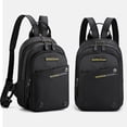 thumbnail image 3 of Bolsa de pecho para hombre mochila de nailon ajustable accesorios deportivos al aire libre portátiles seguros, 3 of 8