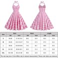 thumbnail image 2 of Vestido Corto Plisado Vestido de columpio con corsé para mujer, sin espalda, de algodón, con cordones, ajustado, cuello en V, traje de vacaciones Cgtredaw Rosa S para Mujer, 2 of 8