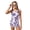 Purple Butterfly Tie-dye, variant on COEQINE Girls Two Piece Tankini Swimsuit Racerback Bathing Suit with Chest Pad, Summer Hawaiian Swimwear with Boyshort for Kids 6-7 Years, for Water Play, Purple Butterfly Tie-dye