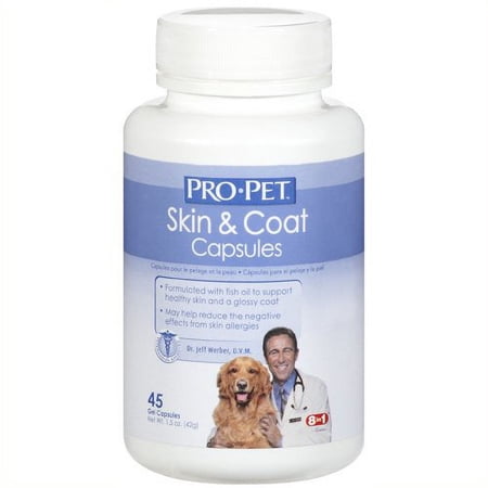 Pro-Pet: Skin & Coat Gel Capsules Supplement, 45 Ct