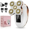 thumbnail image 1 of Maquinillas de afeitar eléctricas 2 en 1 para mujeres, maquinilla de afeitar y cortadora de pelo 5D húmeda/seca con adaptador USB y cable de carga, afeitadora rotativa recargable 5D con batería de ion, 1 of 5