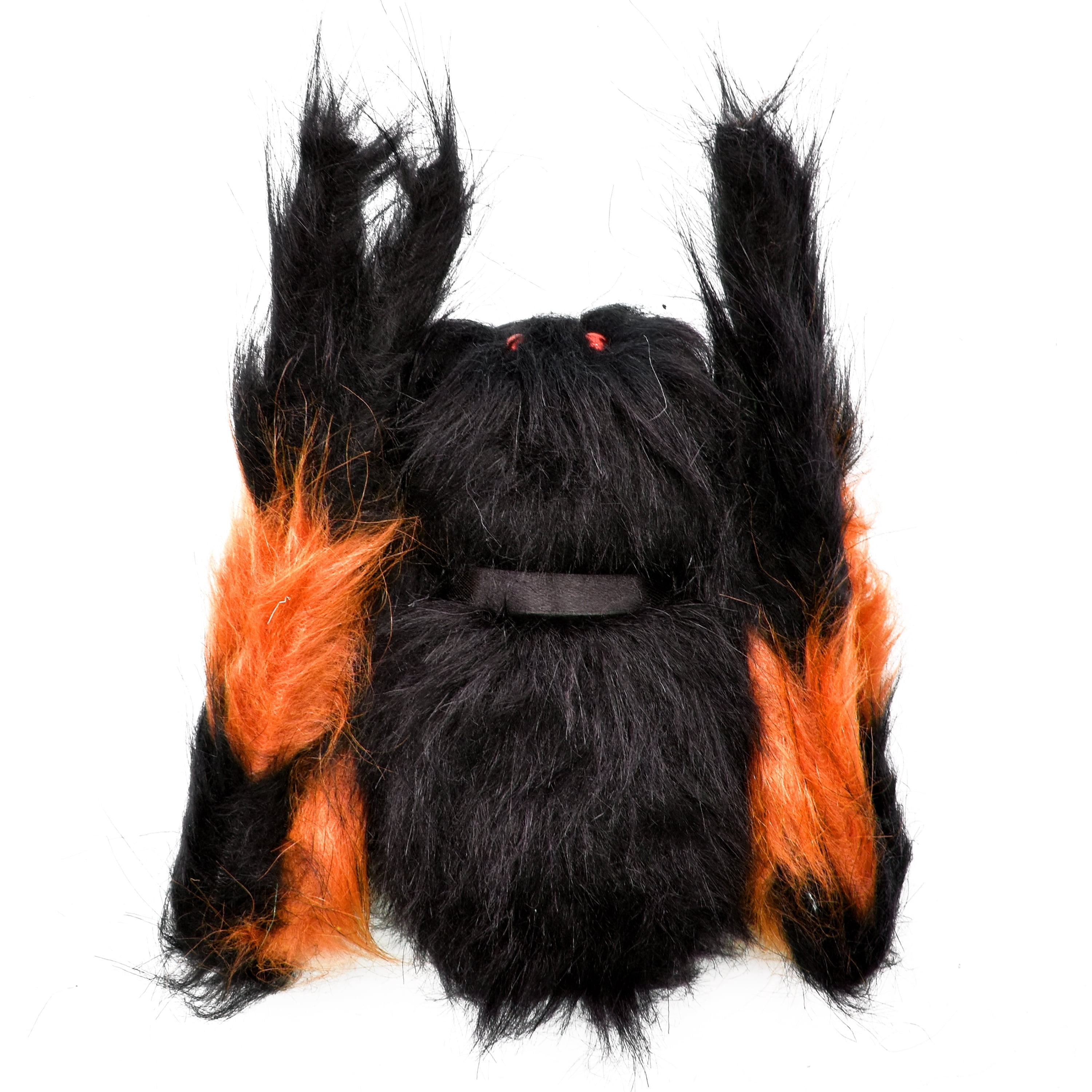 Furry Spider Decoration, Orange and Black, 28", Halloween by Way To Celebrate