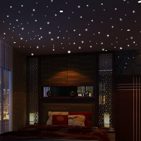 Tayyakoushi Glowing Wall Decals Room Decor Kit Glow In The Dark Stars For Ceiling Or Wall Stickers Galaxy Glow Star Set And Solar System Decal For