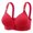 Z02*Red, variant on Gymayou 3 Pack Front Snap Closure Bras for Older Women Full Coverage Comfort Wireless Bralettes Wide Strap Support Bras for Elderly Ladies Beige L