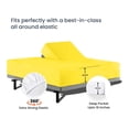 thumbnail image 4 of Gexandy 32" King Split Top Head Sheet Set 1800 Threads Top Sheet for Adjustable Bed 4 Piece Sheet Set 18" Deep Pocket for Sleep Number Bed - Yellow, 4 of 8