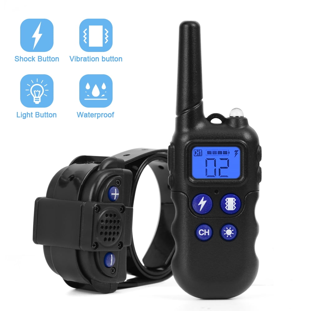 Dog Training Collar With Remote Control and WalkieTalkie Bark Collar Rechargeable Waterproof