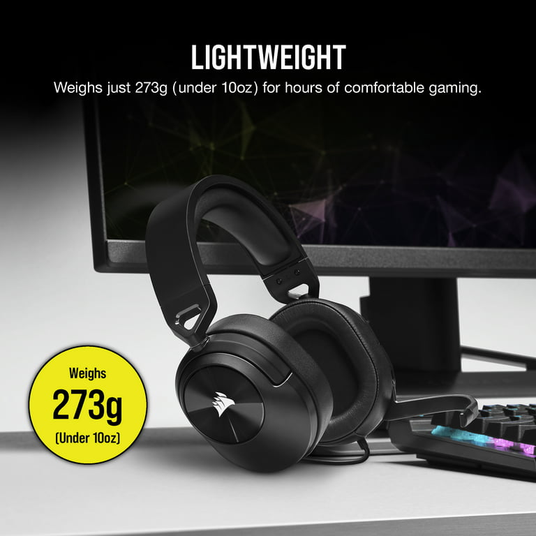 Corsair HS35 Auricular gamer estéreo 3,5mm (PS4, PS4, Xbox, Swtich, Movil,  Tablet)
