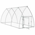 thumbnail image 3 of vidaXL Chicken Cage Silver Galvanized Steel Large Durable Chicken Cage, 3 of 5