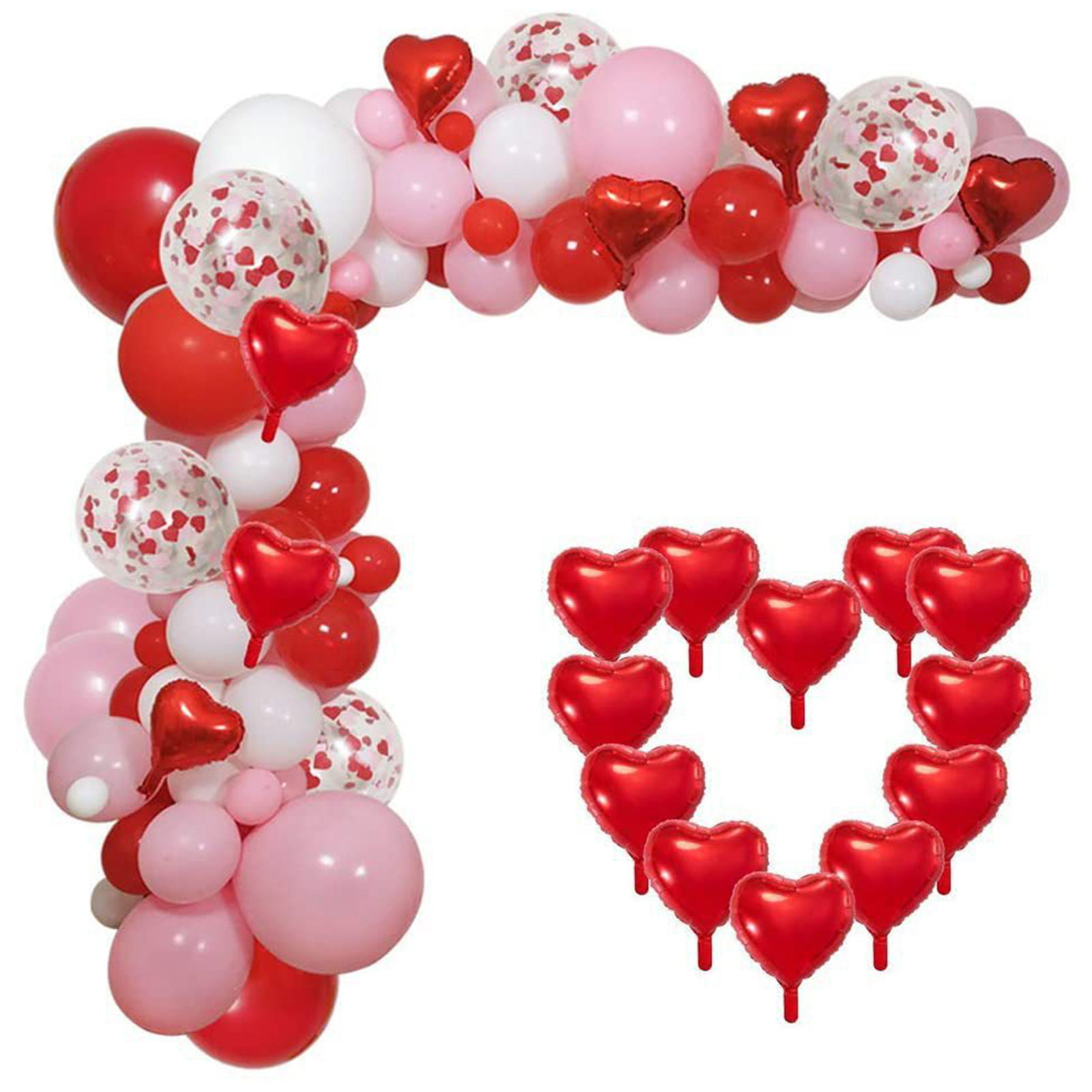 100 X LOVE HEART SHAPE BALLOONS Wedding Party HEART baloon Birthday decoration 