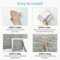 thumbnail image 5 of 3D Faux Stone Peel and Stick, 3D Stone Wall Sticker, PVC Wall Panels, 10 Pcs, 5 of 11