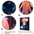 thumbnail image 3 of Designart "Jellyfish Delight Nursery Decor I" Animals Canvas Wall Art - Modern Blue Jellyfish Bedroom Canvas Wall Art, 3 of 6