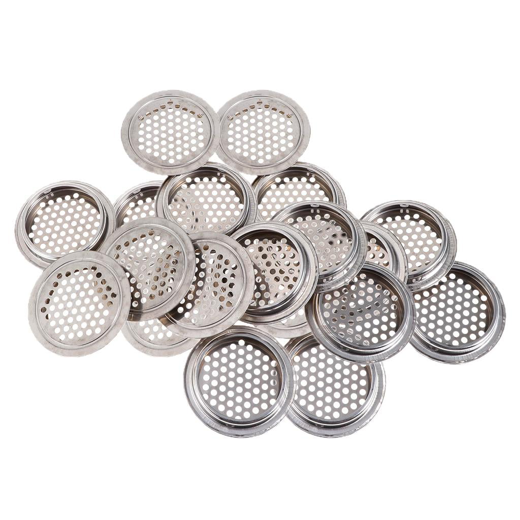 53mm 20pcs Stainless Steel Mesh Hole Air Vents Louver Air Vent Cover 