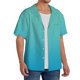 thumbnail image 2 of Balery Teal Turquoise Camisa Casual de Manga Corta con Botones para Hombre, Texturizada, Estilo Cubano, para Playa, Verano-4X-Large, 2 of 5