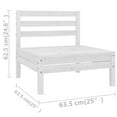thumbnail image 5 of vidaXL 4 Piece Garden Lounge Set White Solid Pinewood, 5 of 5