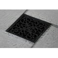 thumbnail image 6 of Kingston Brass BSF9771PN 4 in. Watercourse Scroll Square Grid Shower Drain, Polished Nickel, 6 of 7