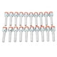 thumbnail image 2 of 20 piezas manguera de aire acondicionado conector de lengüeta recto de aluminio de alta resistencia Universal para coches camiones 5/8 pulgadas Jadeshay  A, 2 of 8