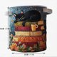 thumbnail image 1 of Embroidered Quilted Laundry Basket With Handles Foldable Polyester Storage Bucket Reinforced Handle Large Capacity For Clothes Towels Home Bathroom Bedroom Organizer, 1 of 7