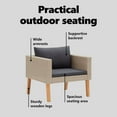 thumbnail image 4 of vidaXL Garden Collection Outdoor Single Sofa Beige/Anthracite Weather-Resistant, 4 of 10