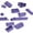 Purple, variant on 13Pcs Universal Silicone Anti Dust Port Plugs Cover Stopper for Laptop Notebook