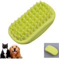 thumbnail image 1 of Cepillo de baño para perros, cepillo de baño para ducha de mascotas, cepillo de champú de silicona para mascotas para cachorros de pelo largo y corto, lavado y aseo (Verde), 1 of 5