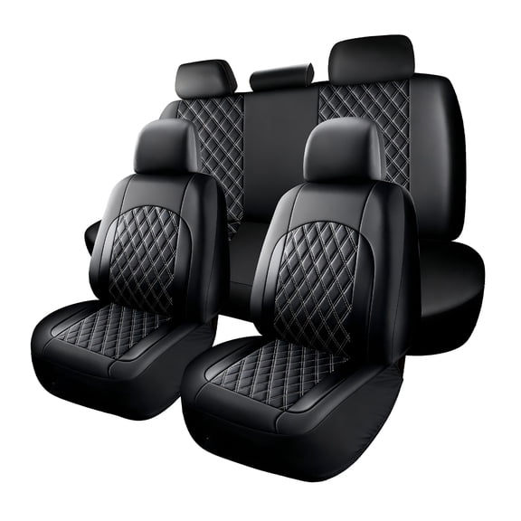 Car Seat Cover – Full Set, Durable, Breathable, Universal Fit for Cars, SUVs, and Trucks - Black