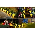thumbnail image 4 of LINLIN LED Mushroom Solar String Lights,Outdoor Waterproof Garden Lights 8 Lighting Modes Outside Decoration for Pathway Landscape Yard Easter Pathway Xmas, 4 of 8