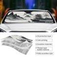 thumbnail image 4 of ZNDUO Car Windshield Sun Shade, Lake Tree Ink Mountain Pattern Windshield Sun Shade UV Rays and Heat Sun Visor Protector Foldable Windshield Sun Shade, Small Size, 4 of 8