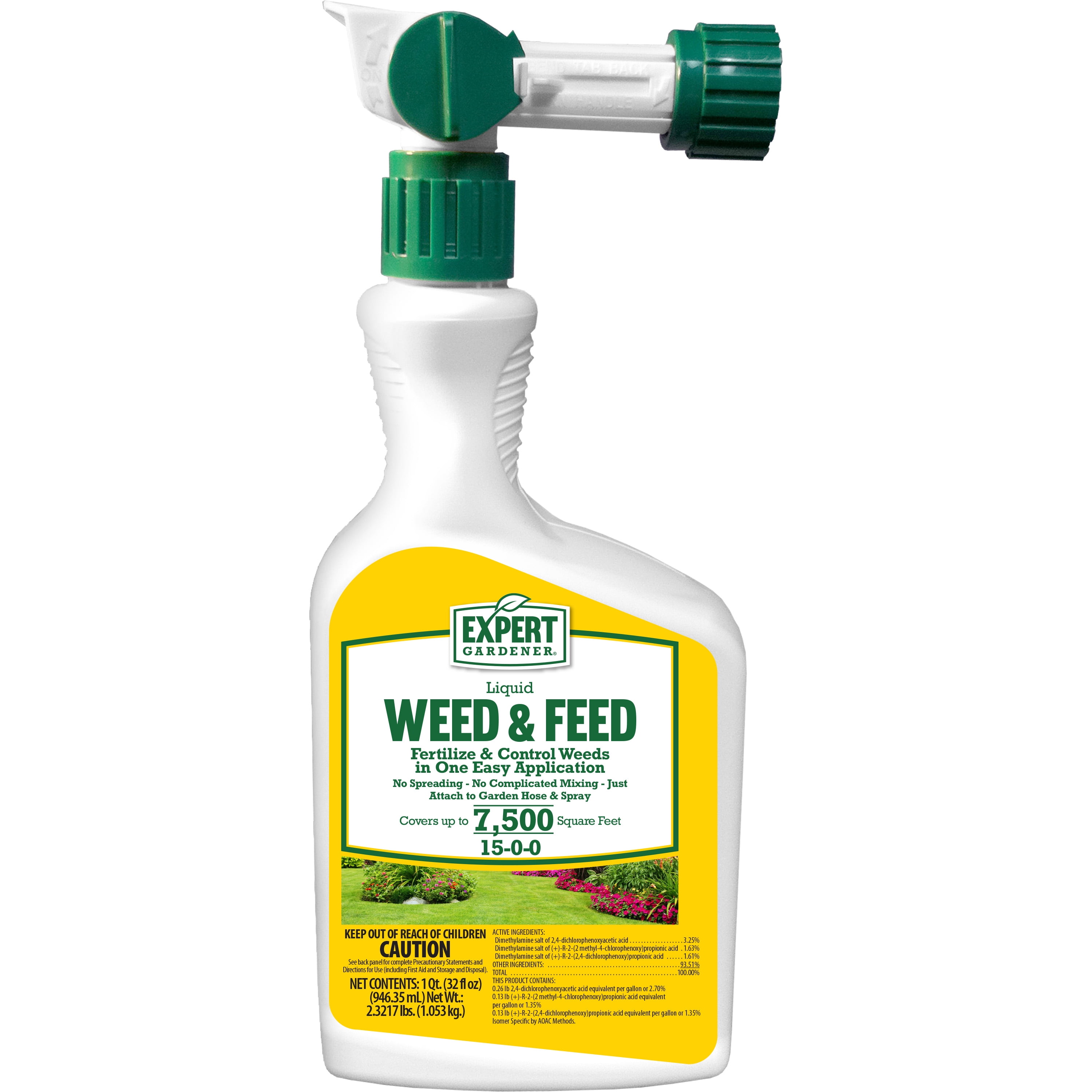 Expert Gardener Liquid Lawn Food Fertilizer & Weed Control, Ready to ...