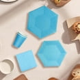 thumbnail image 2 of Hvmvliv Casual Dinnerware Sets 40Pcs Frosted Blue Tableware Set Paper Plates Paper Cups Paper Towels for Birthday Party Dessert Cakes Blue, 2 of 6