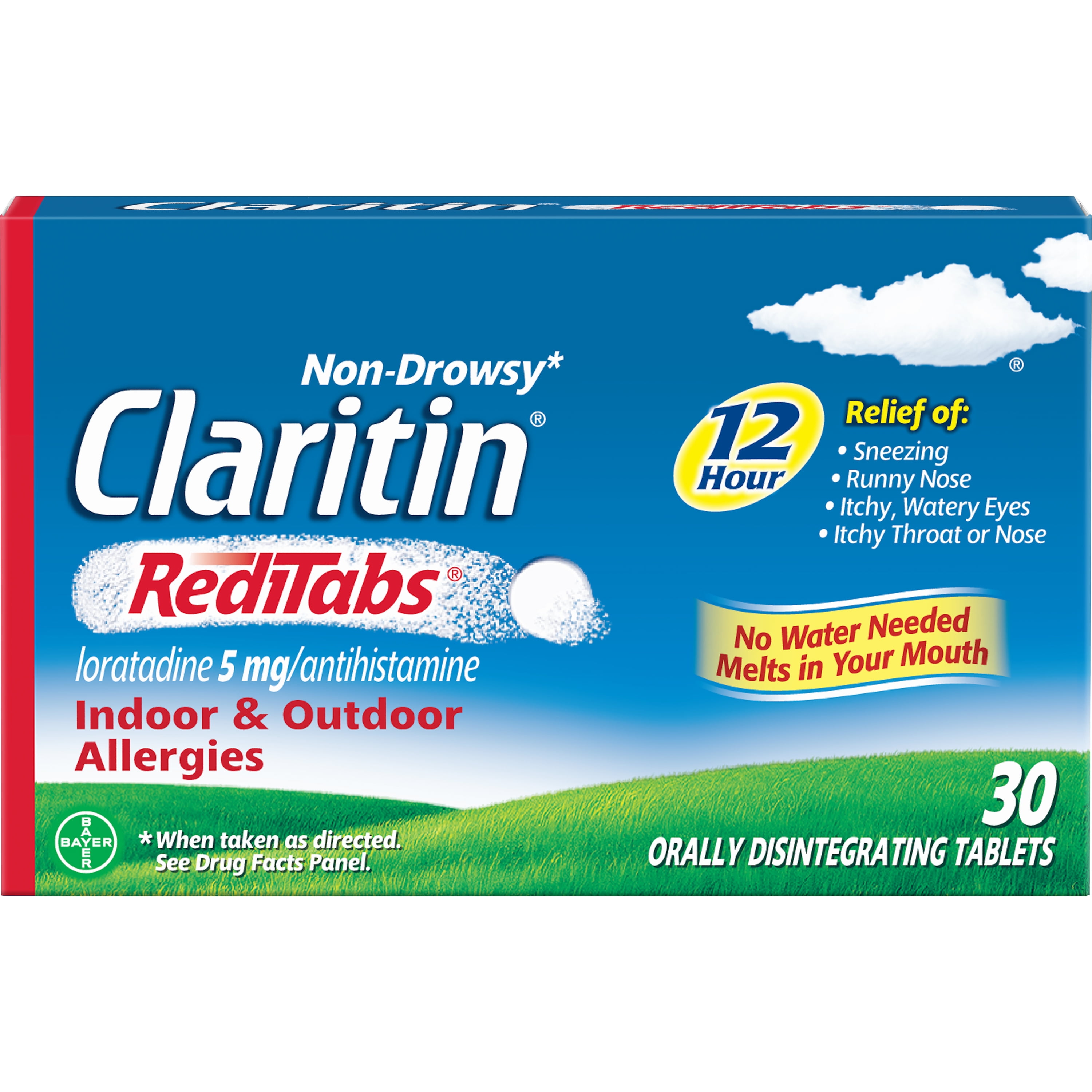 Claritin RediTabs 12 Hour NonDrowsy Allergy Tablets, 30 Ct Walmart