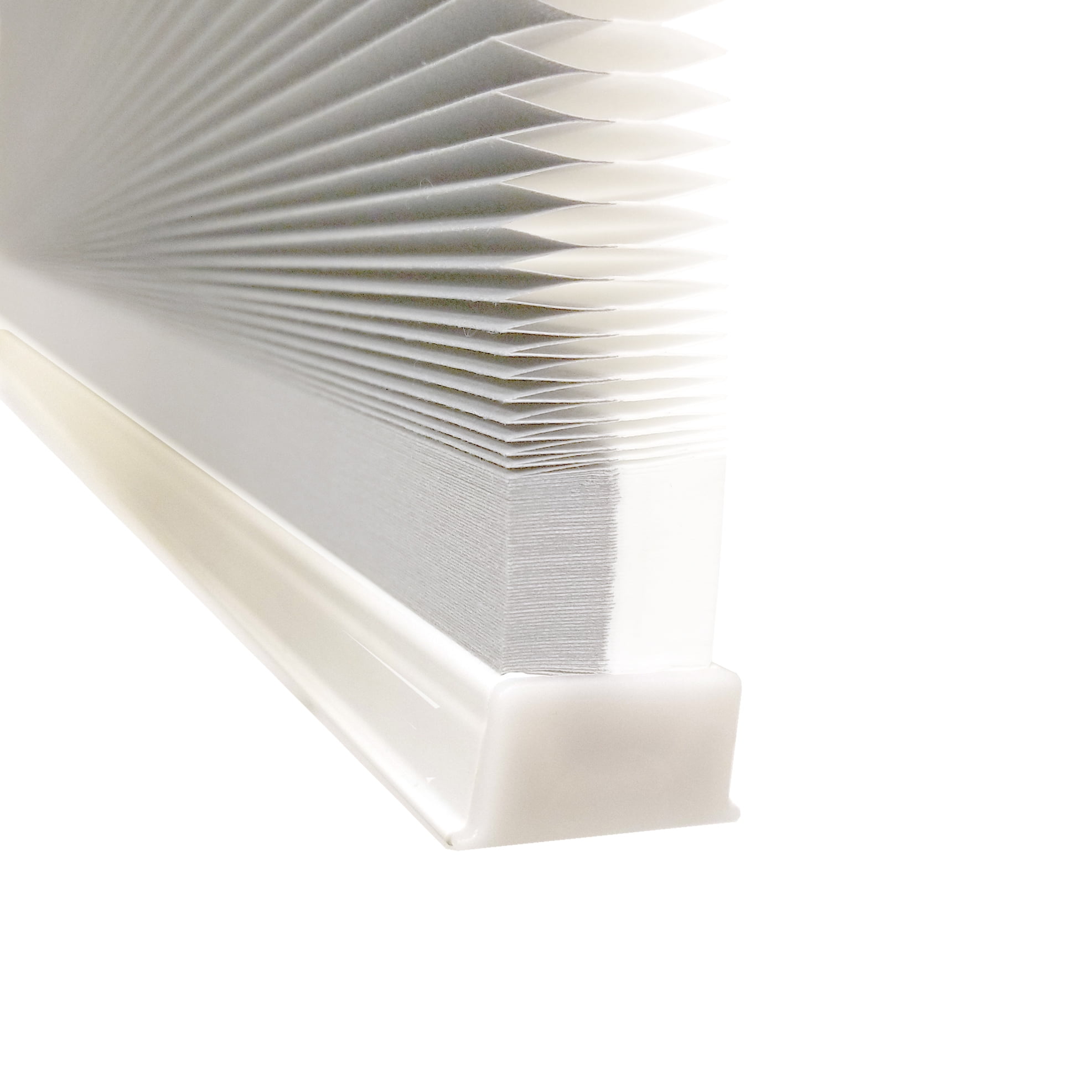 Radiance Honeycomb Cellular Window Shades, Cordless Blinds in Light Gray, 48" x 72"