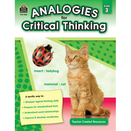 Analogies for Critical Thinking Grade 3 (Best Critical Thinking Textbooks)
