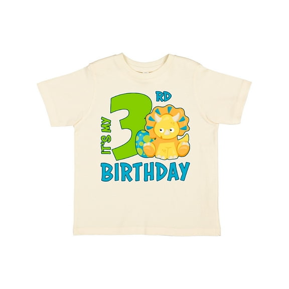 Inktastic Its My 3rd Birthday with Dinosaur Boys or Girls Toddler T-Shirt
