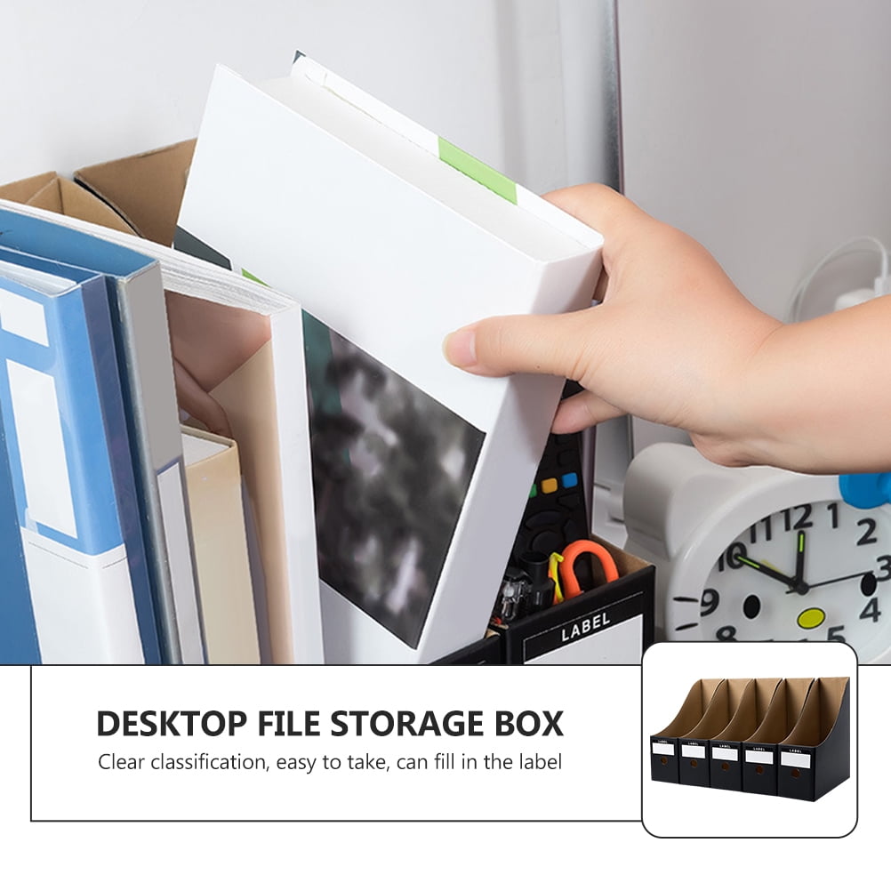 YMABY 5PCS/Set School Set Paper File Storage Box Office Organizer